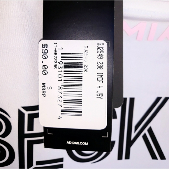 adidas MLS Inter Miami CF David Beckham #23 jersey - Picture 3 of 6